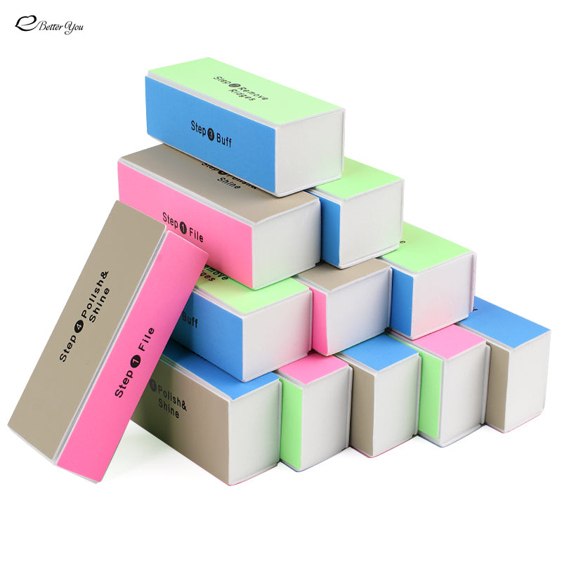 Colorful Sanding Buffing Nail File Block