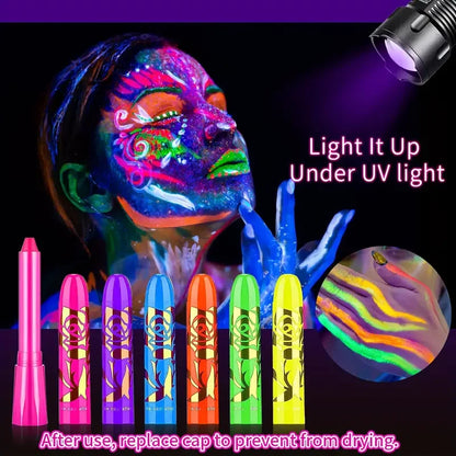 Veronni Glow in the Dark, UV and Black Light Body Make Up