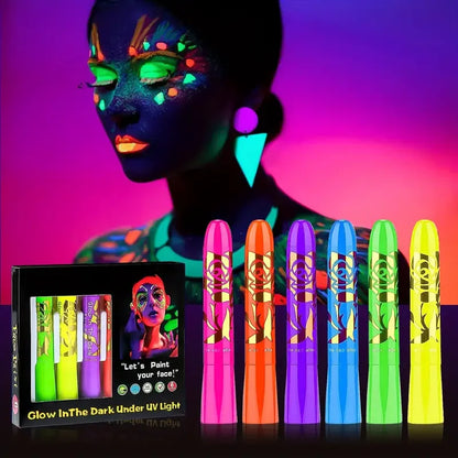 Veronni Glow in the Dark, UV and Black Light Body Make Up