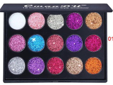 OWOSC 15 Color Glitter Eye Shadow Palette